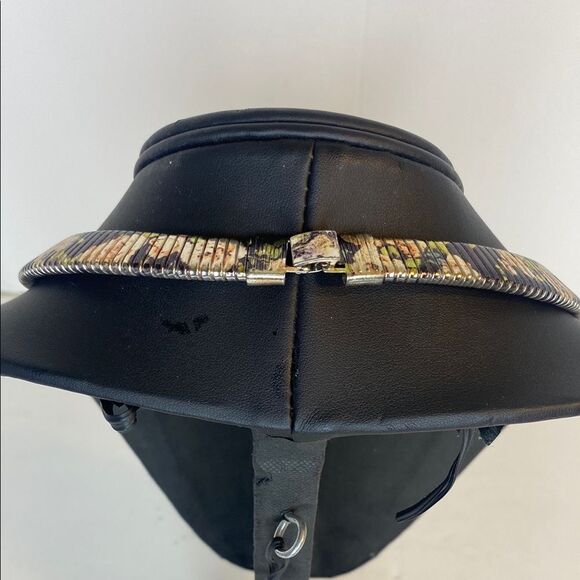 VINTAGE Elegant Black Floral Women's Necklace - Picture 3 of 5